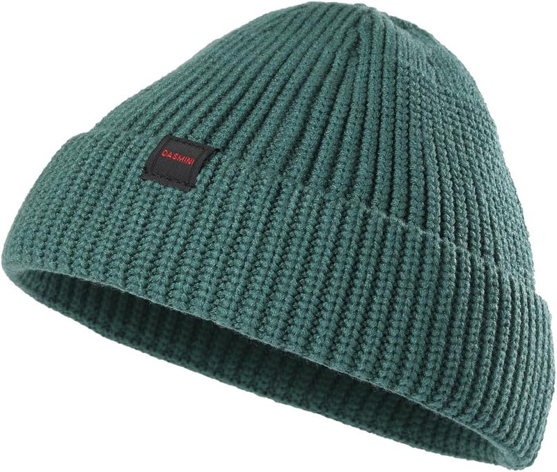 DASMINI Fisherman Beanie Hats for Men Women,Knit Trawler Skull Cap,Watch Cap,Spring Fall Winter Warm Short Hats - Image 1